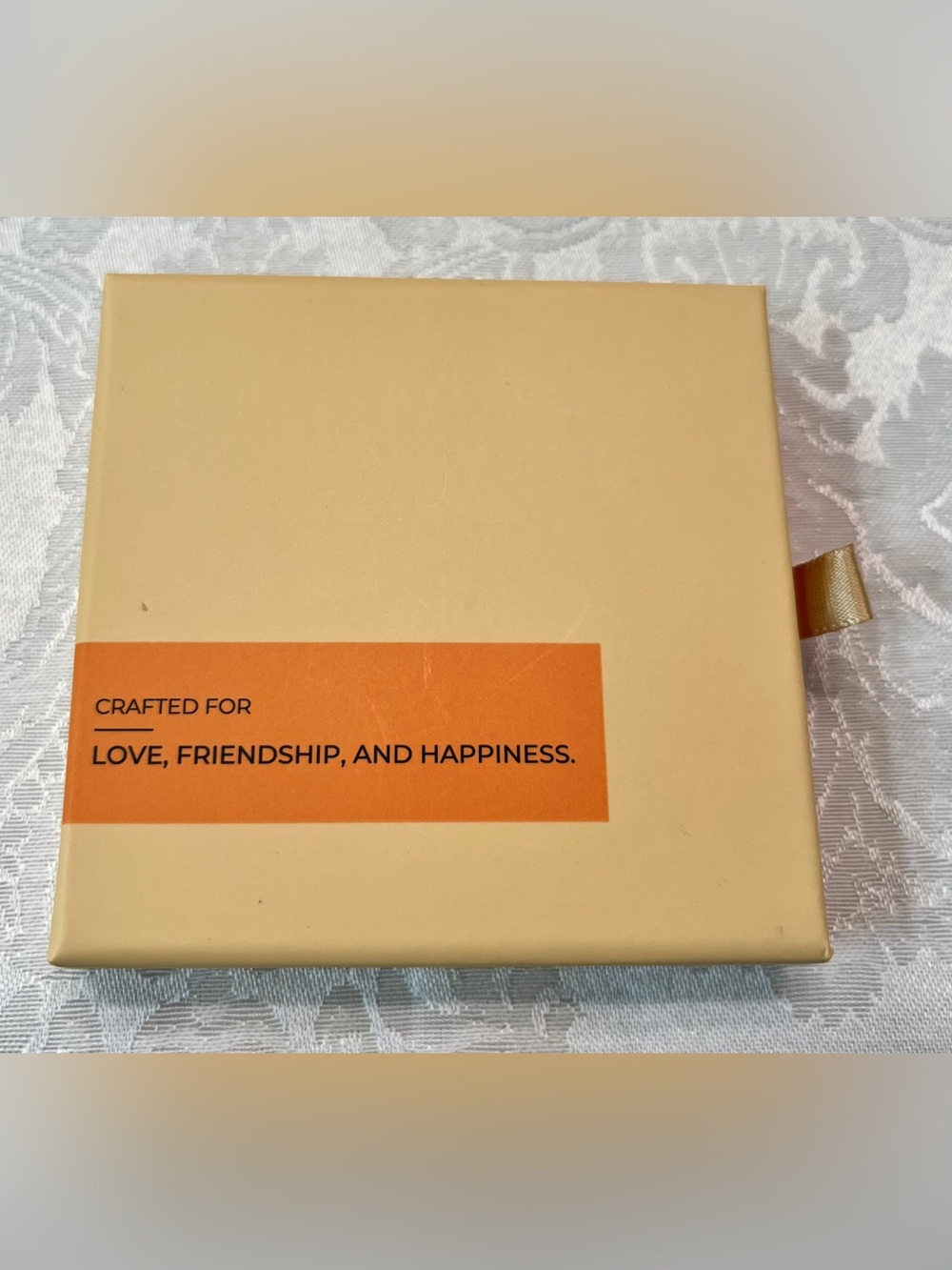 Jewelry Gift Box “Crafted for Love, Friendship and Happiness”